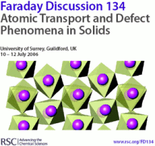 Faraday Discussion 134: Atomic Transport and Defect Phenomena in Solids