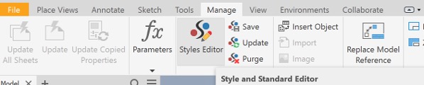 The Style Editor button