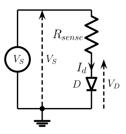 Diode test circuit.