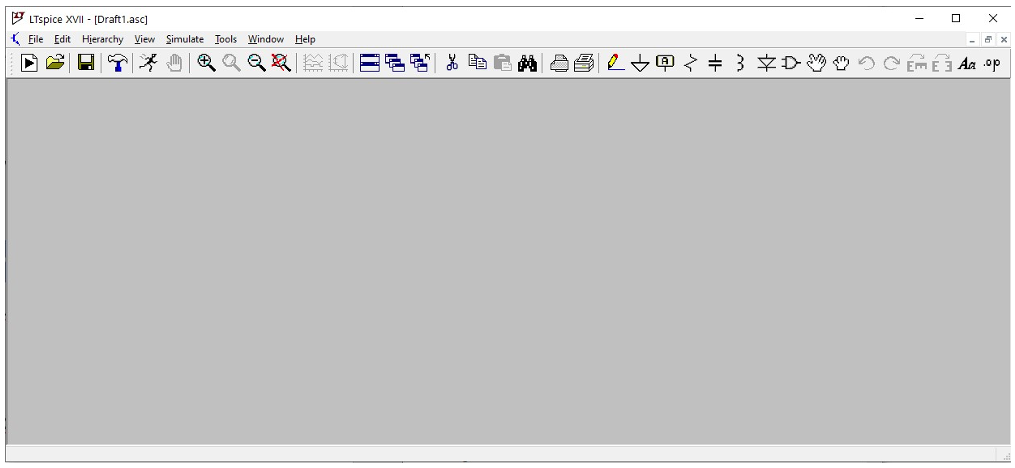 LTspice window.
