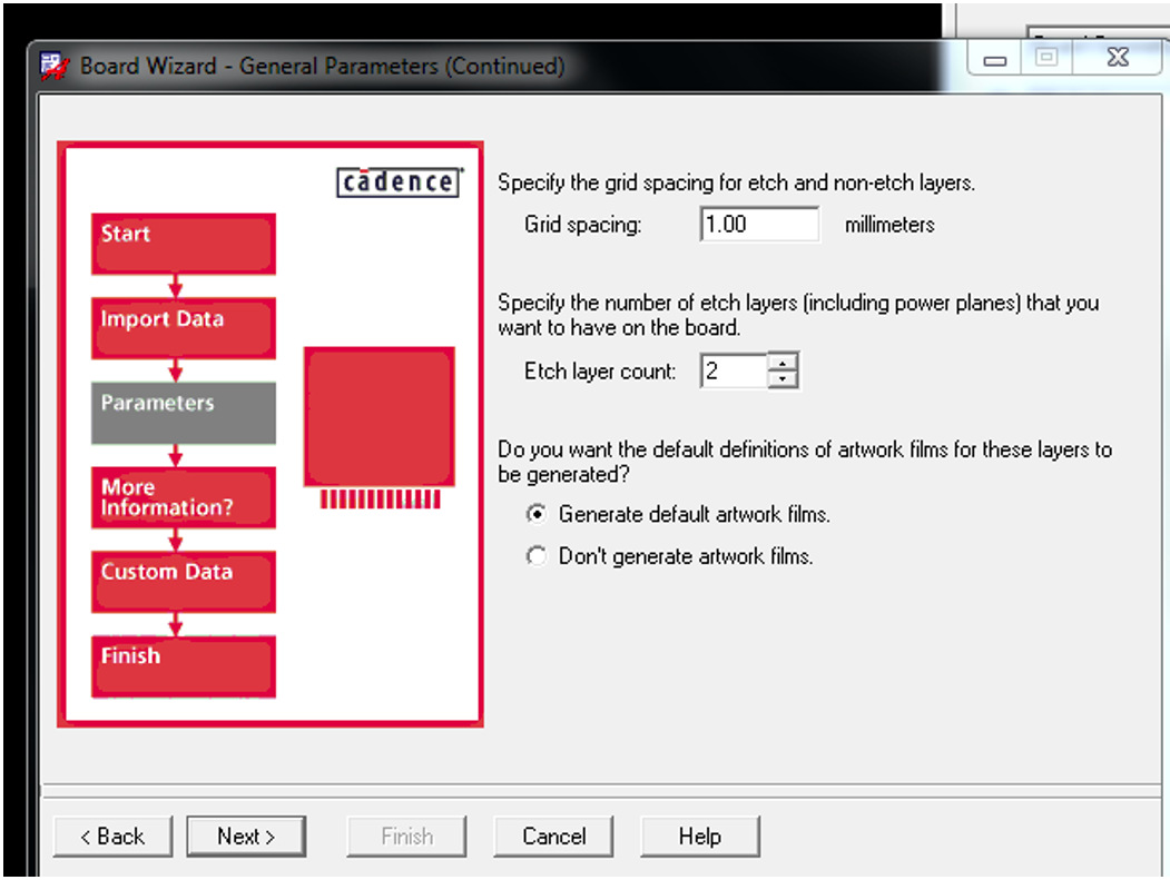 Number of Board Etch Layers.