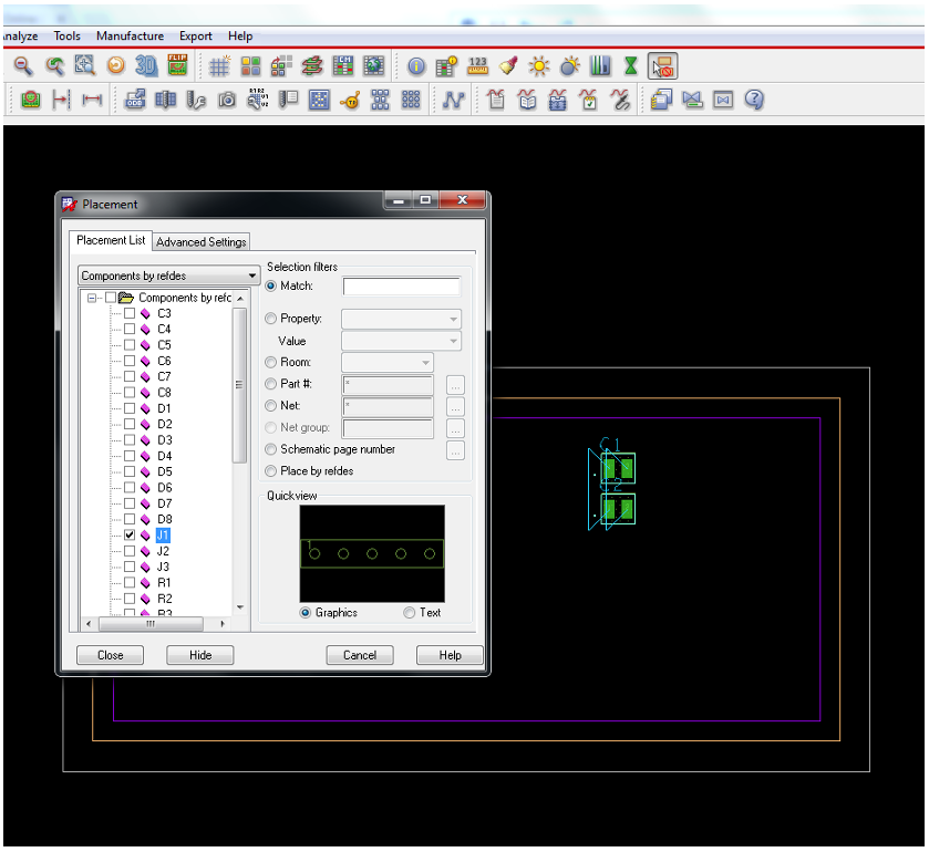 Place Components on a Pre-Designed Board.