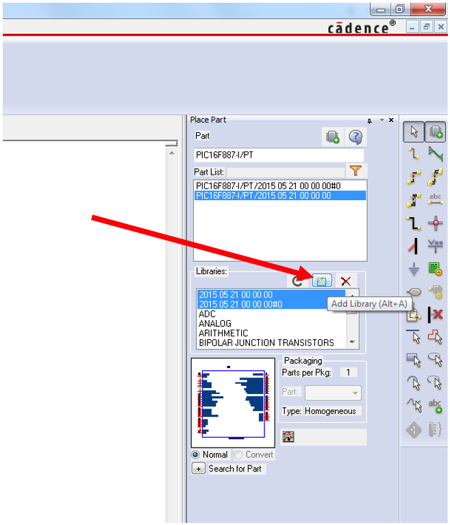 Adding a Schematic Symbol to the Library.