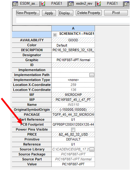 Assign PCB Footprint of a Component to its Corresponding Schematic Symbol.