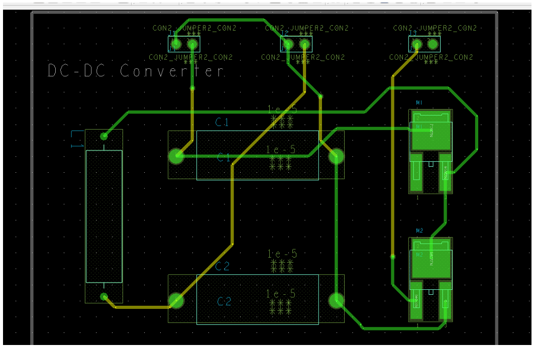 A DC-DC Converter Board Schematic.