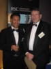 Saiful Islam and Paul Raithby at the awards reception