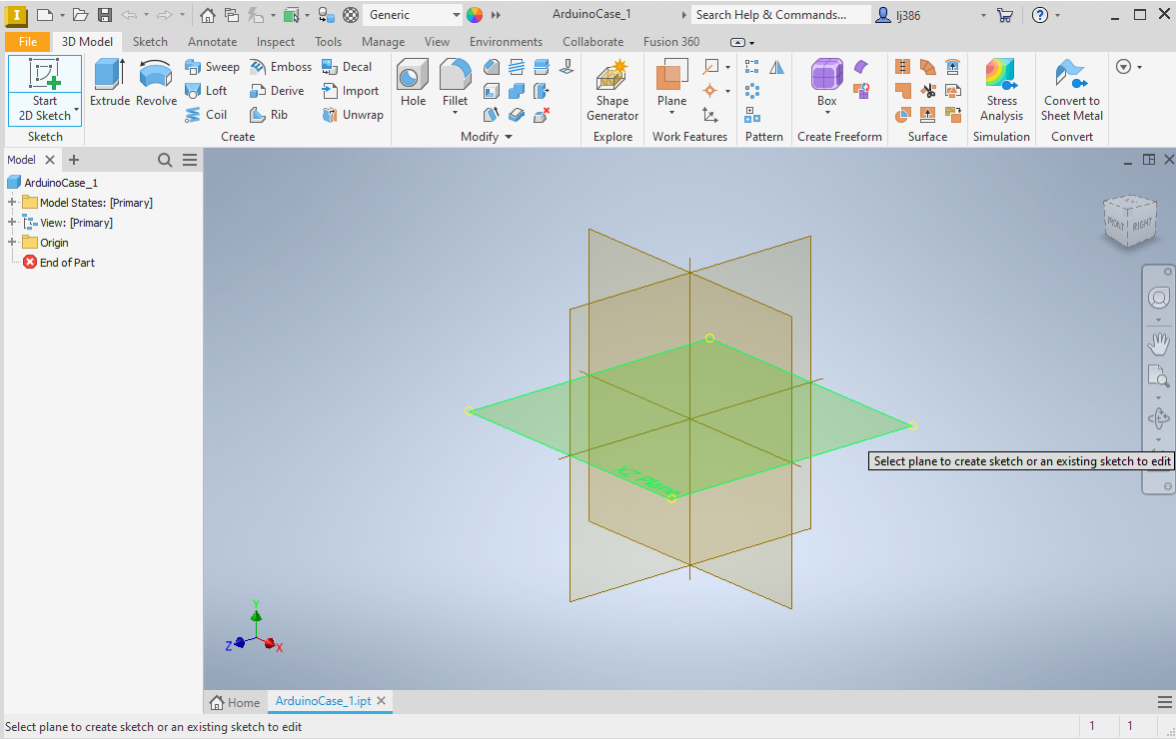 Inventor Sketching - Creating and Working with Sketch Planes