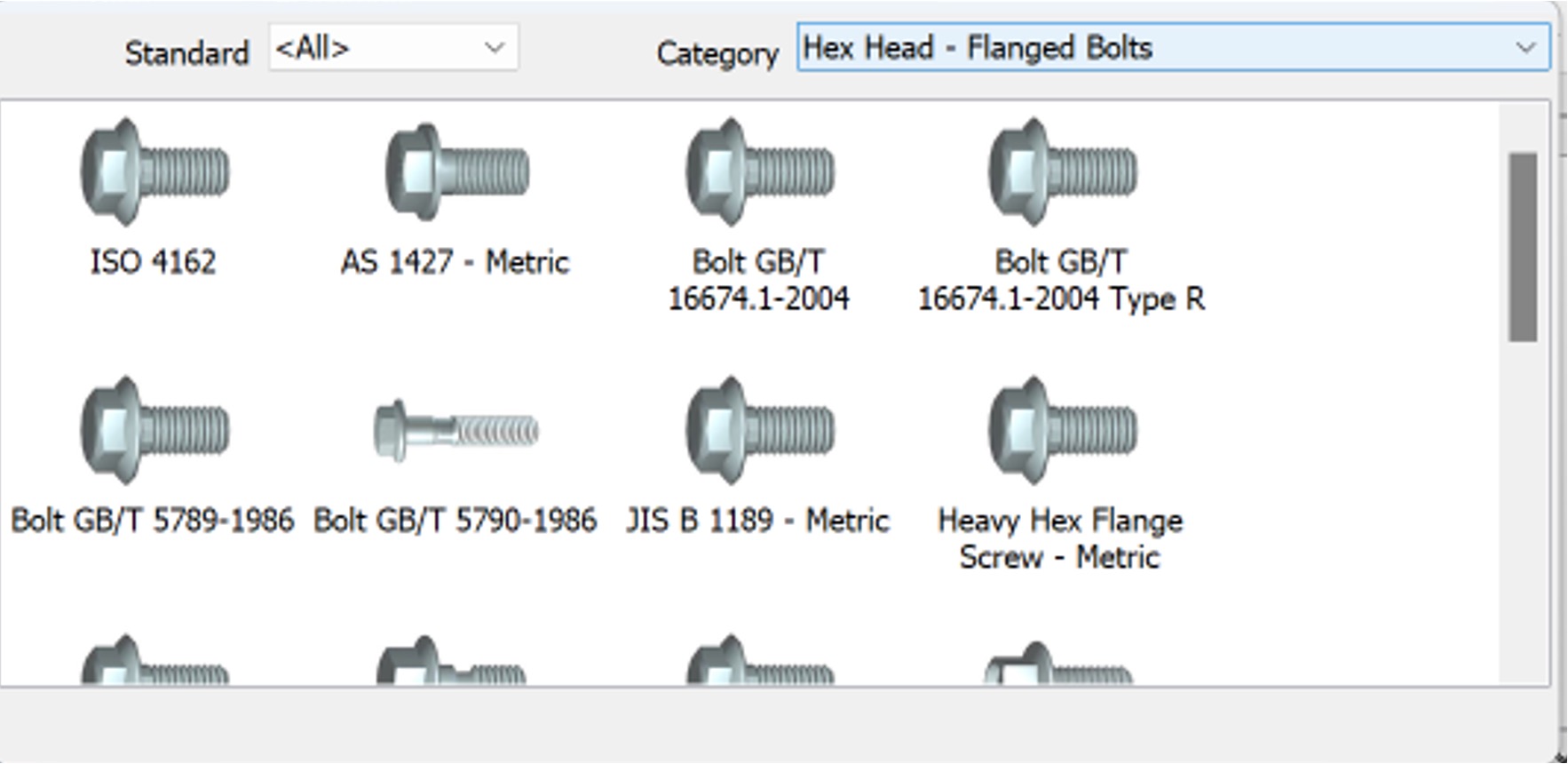 Bolts pop up window.