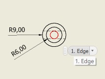 Example Centre Mark Button.