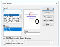 Placing Ground Symbol.