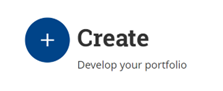 Click on the Create button to get to your portfolios